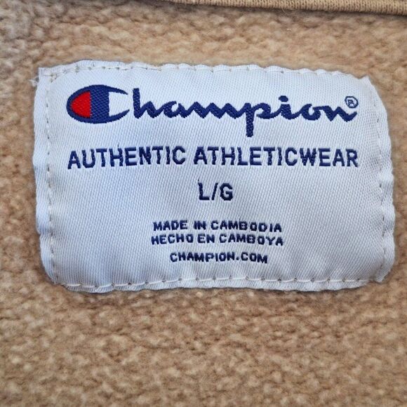 Champion Women's Fleece Pullover Comfortable Fit Hoodie Country Walnut sz Large - Picture 4 of 10